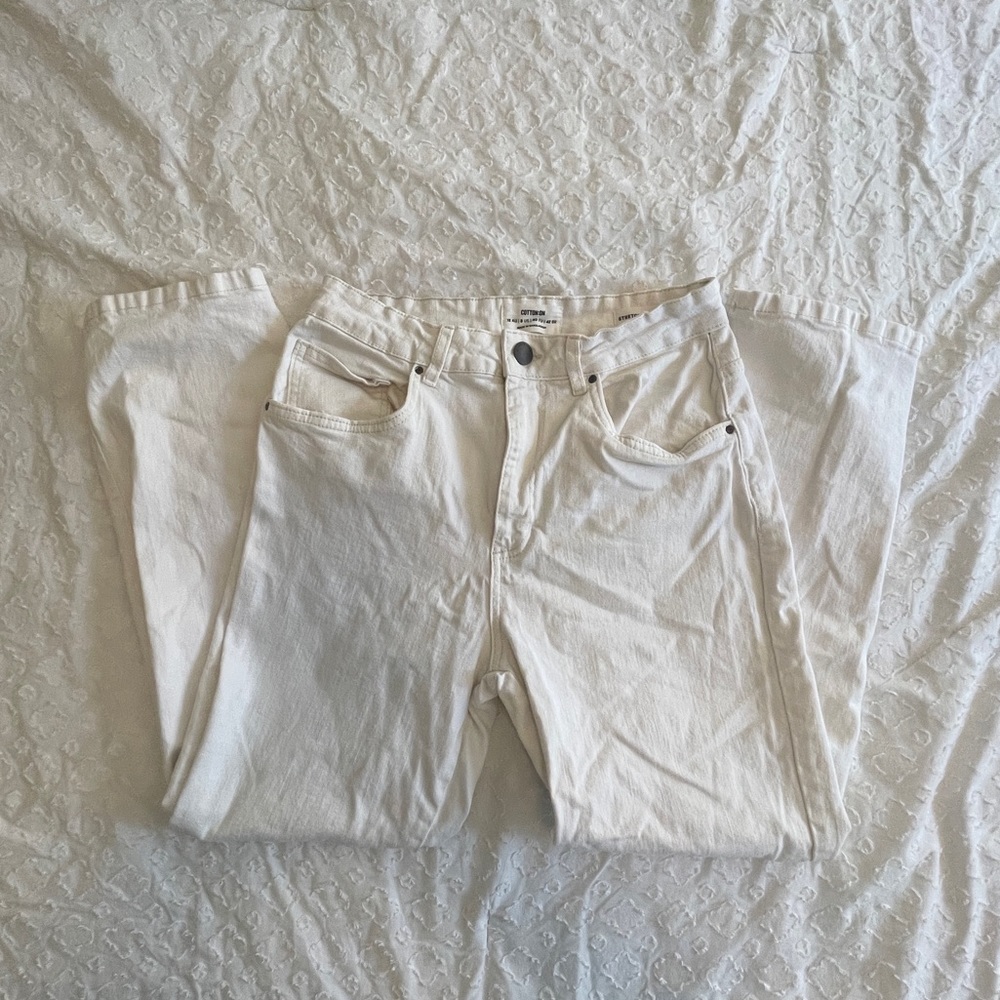 cottonon stretch straight leg jeans
